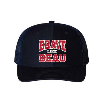 The Vintage Brave Like Beau | Embroidered Youth Navy Snapback Cap