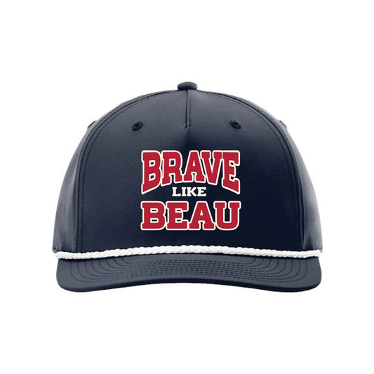 The Vintage Brave Like Beau | Embroidered Navy/ White Richardson Rope Cap