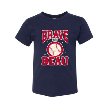 The Vintage Brave Like Beau | Toddler Navy Tee