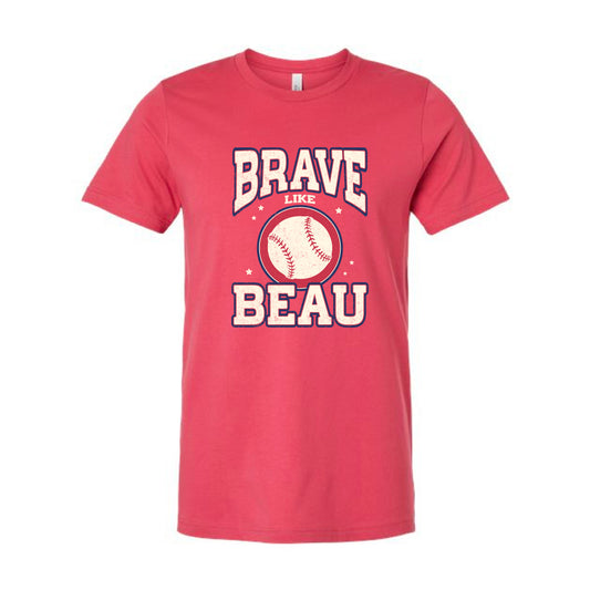 The Vintage Brave Like Beau | Adult Vintage Red Tee