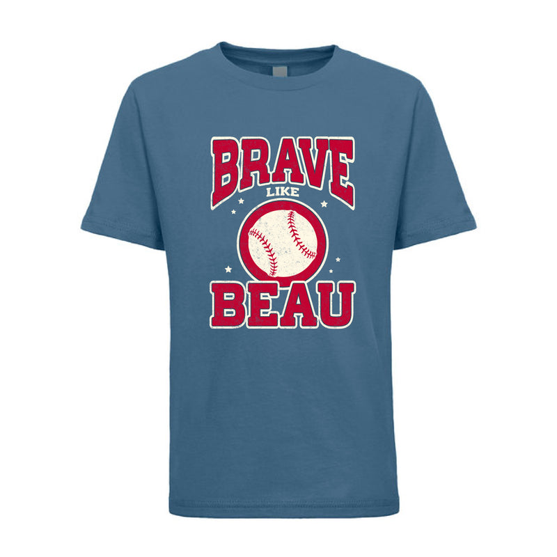 The Vintage Brave Like Beau | Youth Blue Jean Tee