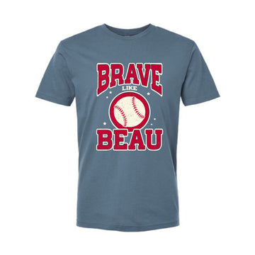 The Vintage Brave Like Beau | Adult Blue Jean Tee