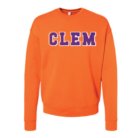 The Vintage Clem Block | Orange Sweatshirt