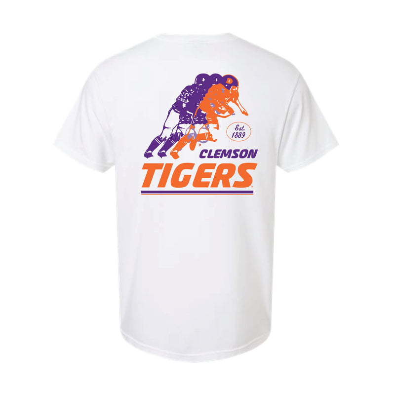 The Vintage Clemson Tigers Football | White Tee