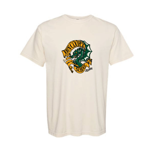 The Vintage Cooper Dragon | Adult Ivory Tee