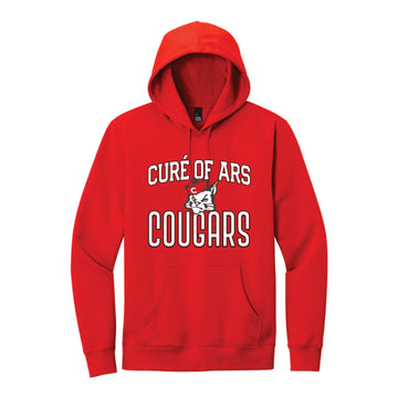 The VINTAGE COUGARS | Adult Firey Red Hoodie