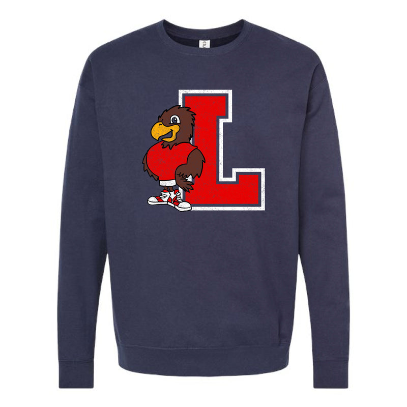 The Vintage Eagle | Adult Navy Crewneck Sweatshirt