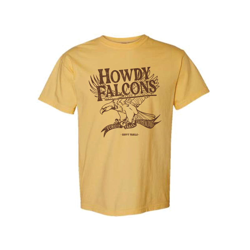 The Vintage Forest Trail | Adult Mustard Tee