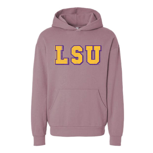 The Vintage LSU Block | Orchid Hoodie