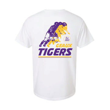 The Vintage LSU Football | White Tee