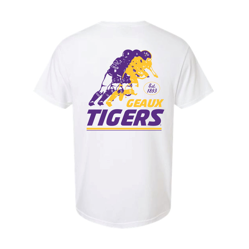 The Vintage LSU Football | White Tee