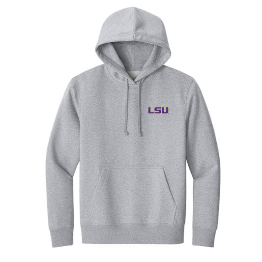 The Vintage LSU Football | Light Heather Grey Hoodie