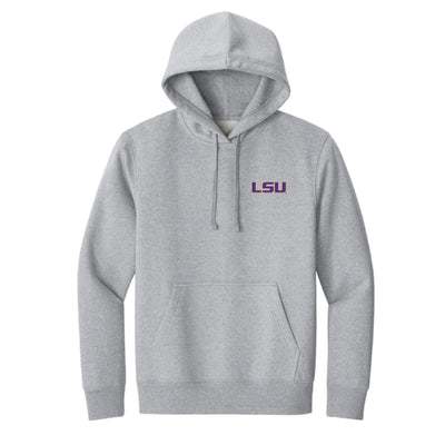 The Vintage LSU Football | Light Heather Grey Hoodie