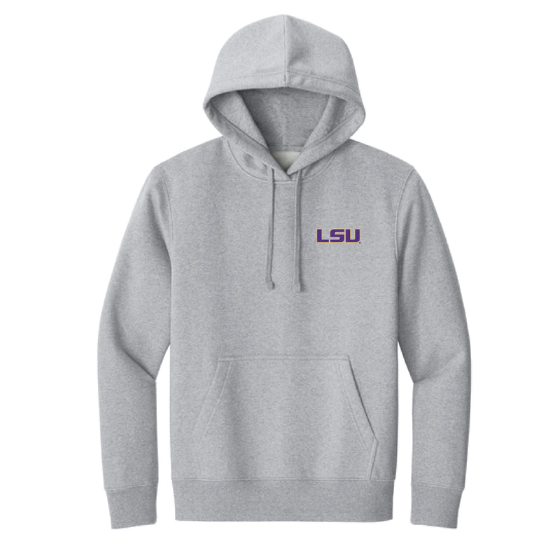 The Vintage LSU Football | Light Heather Grey Hoodie