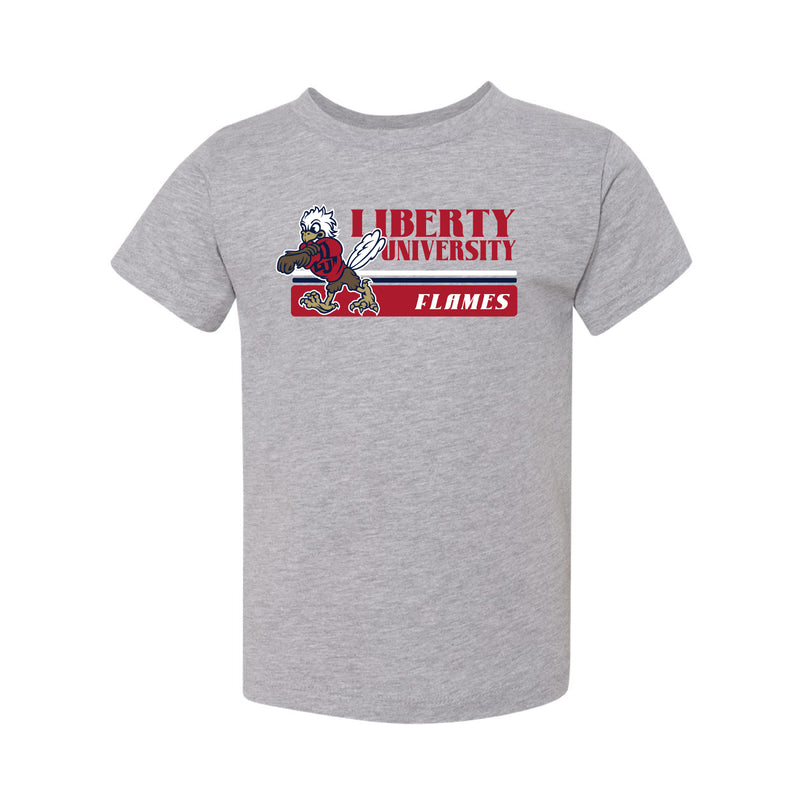 The Vintage Liberty University Flames | Toddler Athletic Heather Tee