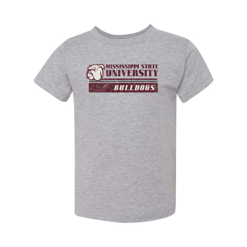 The Vintage MSU Bulldogs | Toddler Athletic Heather Tee