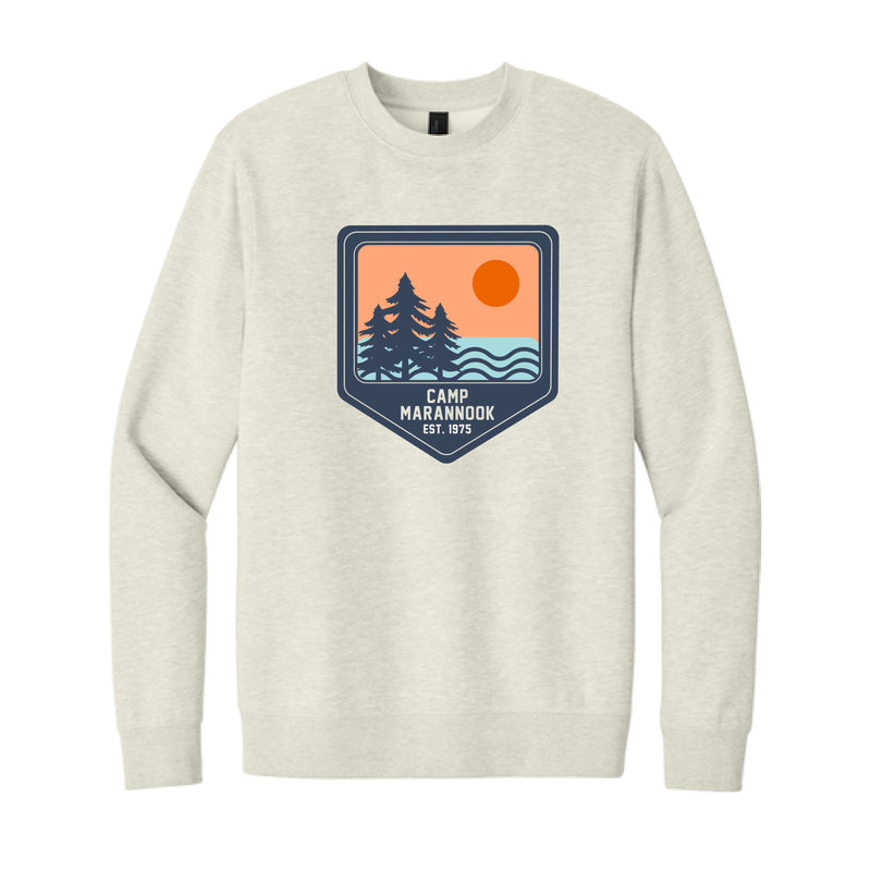 The Vintage Marannook Est  | Oatmeal Heather Crewneck Sweatshirt