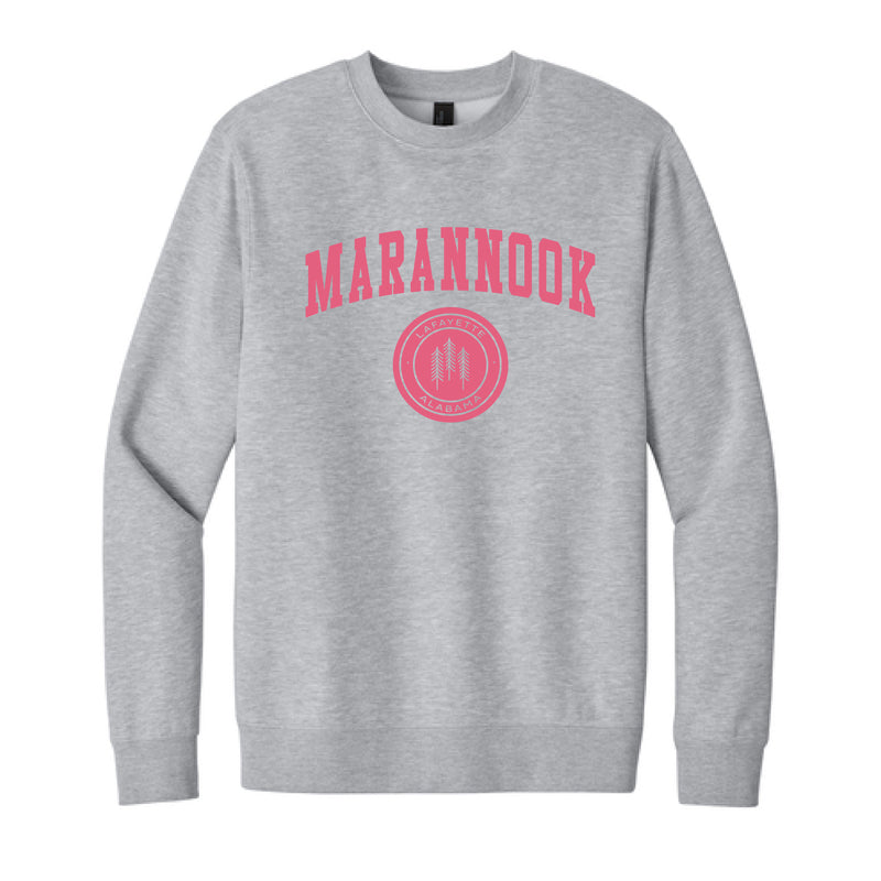 The Vintage Marannook Seal | Light Heather Grey Crewneck Sweatshirt