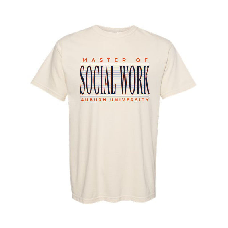 The Vintage Master of Social Work | Ivory Tee
