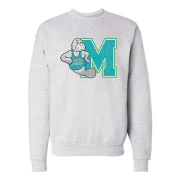 The Vintage Meadowbrook | Adult Ash Crewneck Sweatshirt