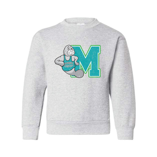 The Vintage Meadowbrook | Youth Ash Crewneck Sweatshirt