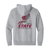 The Vintage Mississippi State Football | Light Heather Grey Hoodie