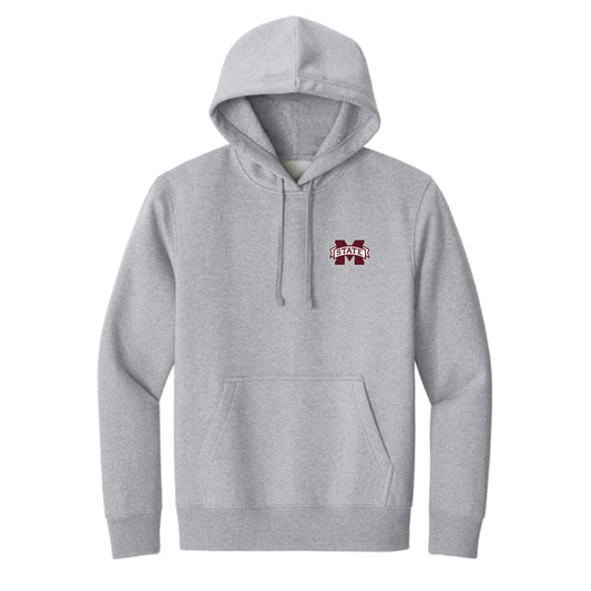 The Vintage Mississippi State Football | Light Heather Grey Hoodie