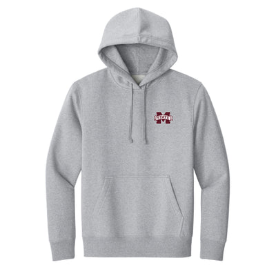 The Vintage Mississippi State Football | Light Heather Grey Hoodie