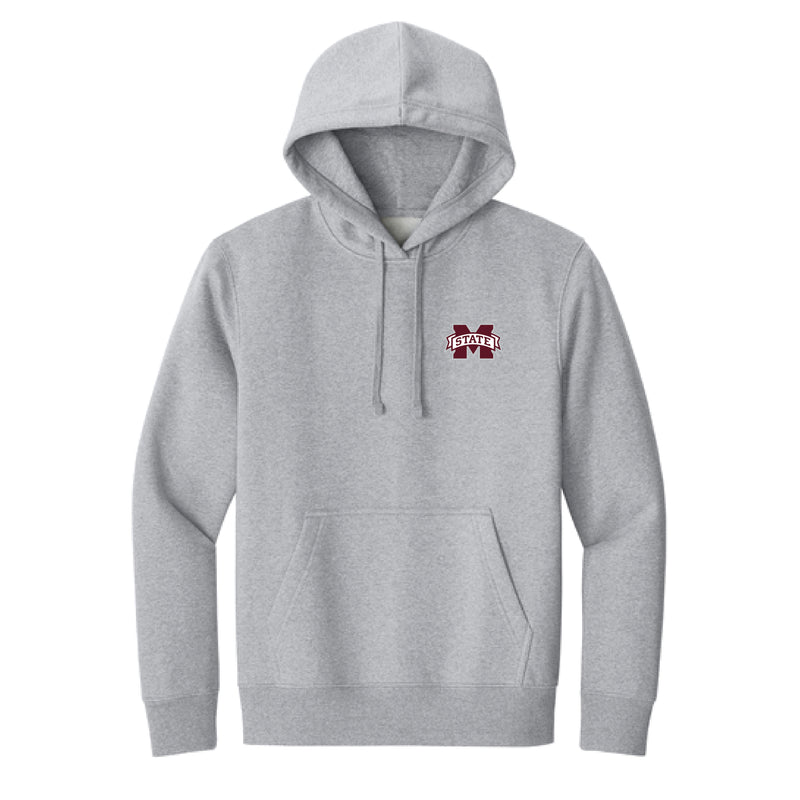 The Vintage Mississippi State Football | Light Heather Grey Hoodie
