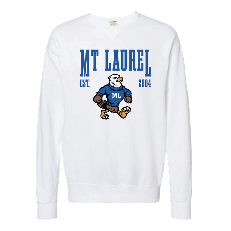 The Vintage Mt. Laurel | Adult White Sweatshirt