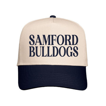 The Vintage Samford Bulldogs Hat | Natural/Navy Hat