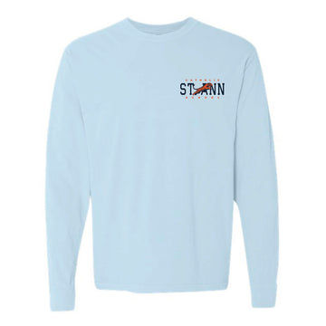 The Vintage St. Ann | Adult Chambray Long Sleeve Tee