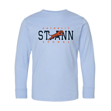 The Vintage St. Ann | Youth Light Blue Long Sleeve Tee
