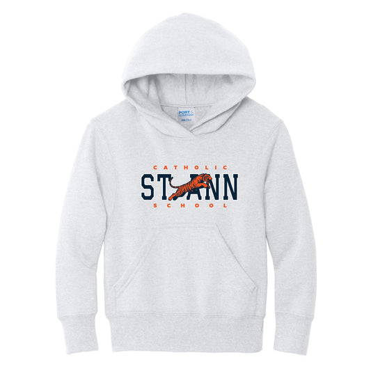 The Vintage St. Ann | Youth Ash Long Sleeve Hoodie