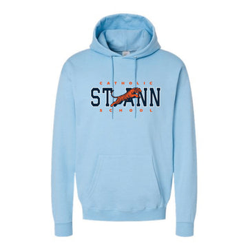 The Vintage St. Ann | Adult Light Blue Hoodie