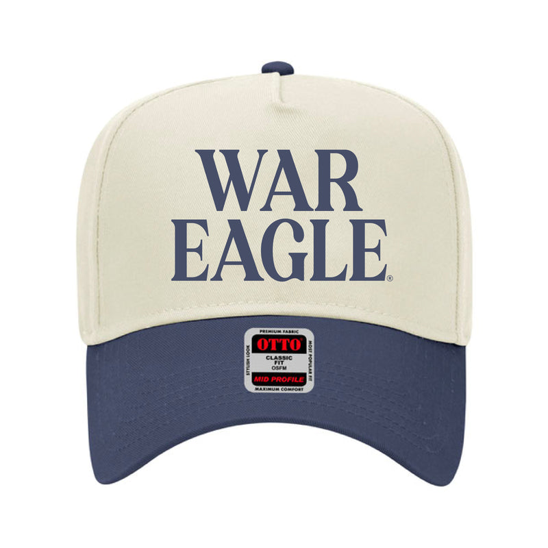 The Vintage War Eagle Hat | Navy & Natural