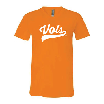 The Vols Script Logo | Orange V-Neck Tee