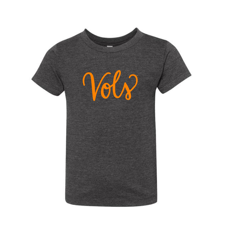 The Vols Script | Toddler Dark Grey Heather Tee