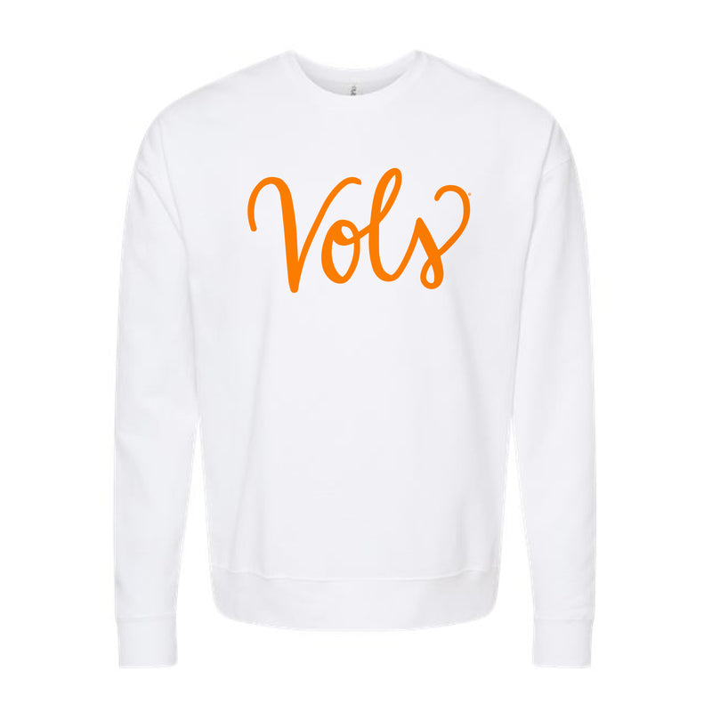 The Vols Script | White Sweatshirt