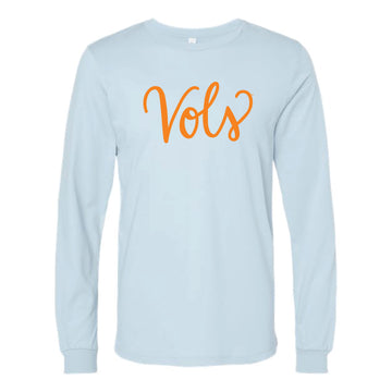 The Vols Script | Baby Blue Long Sleeve