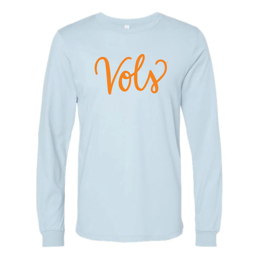 The Vols Script | Baby Blue Long Sleeve