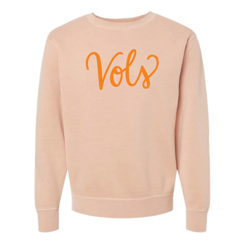 The Vols Script | Pigment Dusty Pink Sweatshirt