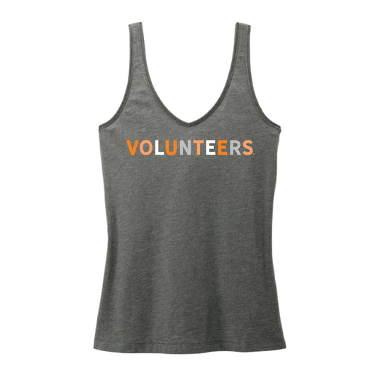 The Volunteers Multi | Heathered Charcoal V-Neck Tank