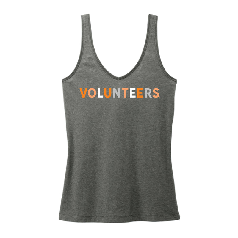 The Volunteers Multi | Heathered Charcoal V-Neck Tank