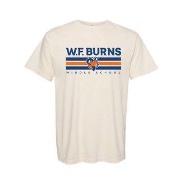 The W.F. Burns Stripes | Adult Ivory Tee