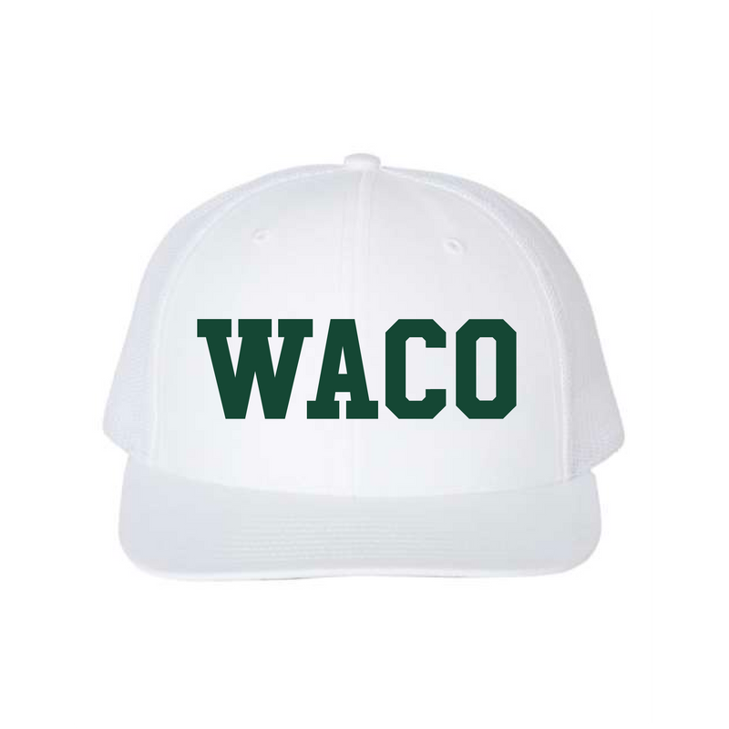 The WACO Embroidered | White Richardson Trucker Cap