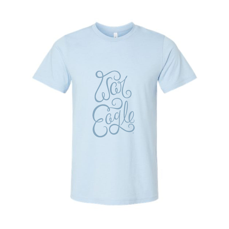 The War Eagle Script | Heather Baby Blue Tee