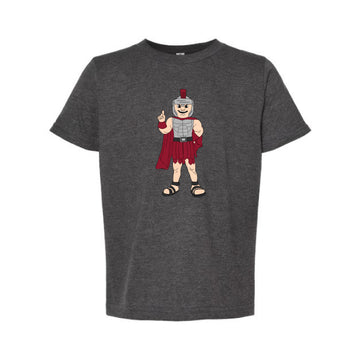 The Watercolor Full Body T-Roy | Youth Heather Charcoal Tee