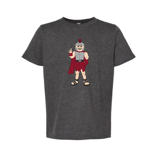 The Watercolor Full Body T-Roy | Youth Heather Charcoal Tee