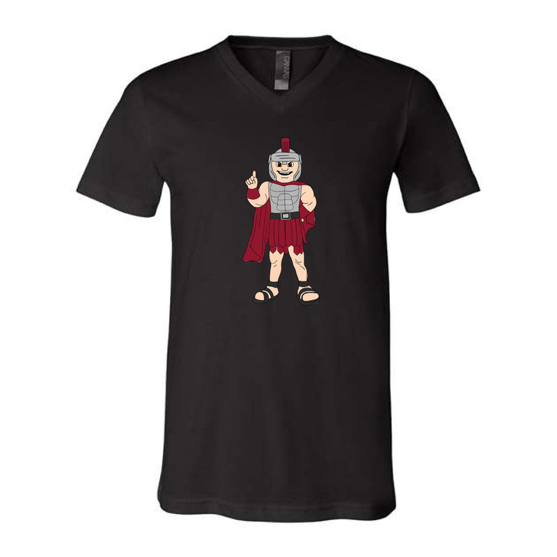 The Watercolor Full Body T-Roy | Black Vneck Tee